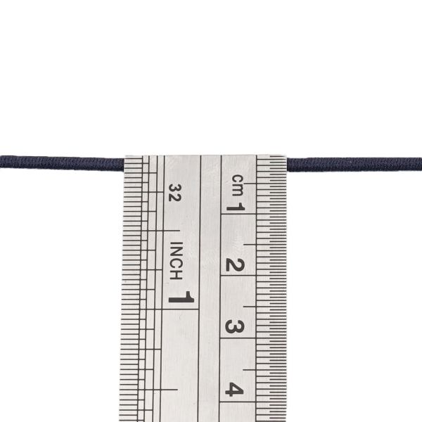 Резинка шляпная (шнур эластичный) ⌀2.0 мм / 100 метров, 0370-0200, С196-т.синий