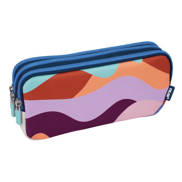 Пенал на 3-х молниях 22*11*6,5 см, 081135FN, Milan 081135FN