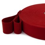 Резинка вязаная 40.0 мм / 25 метров, красный