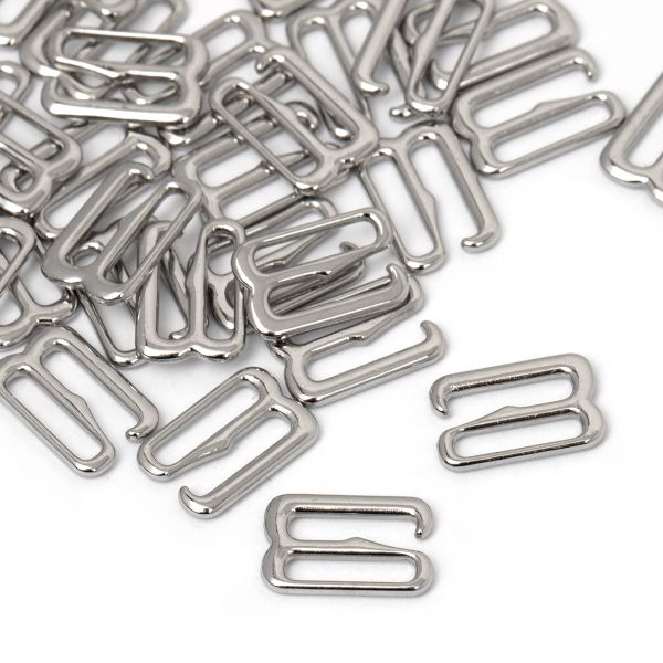 Крючки для купальника металл 10.0 мм, никель, 1000 шт