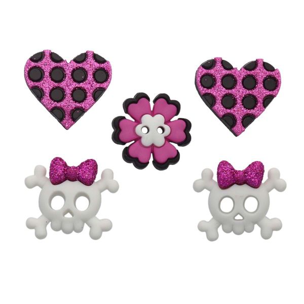 Украшения декоративные пуговицы Фигурки Смешная девочка Dress It 5813