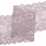 Кружево бельевое эластичное 150 мм / 3.4 метра, цвет пудровый