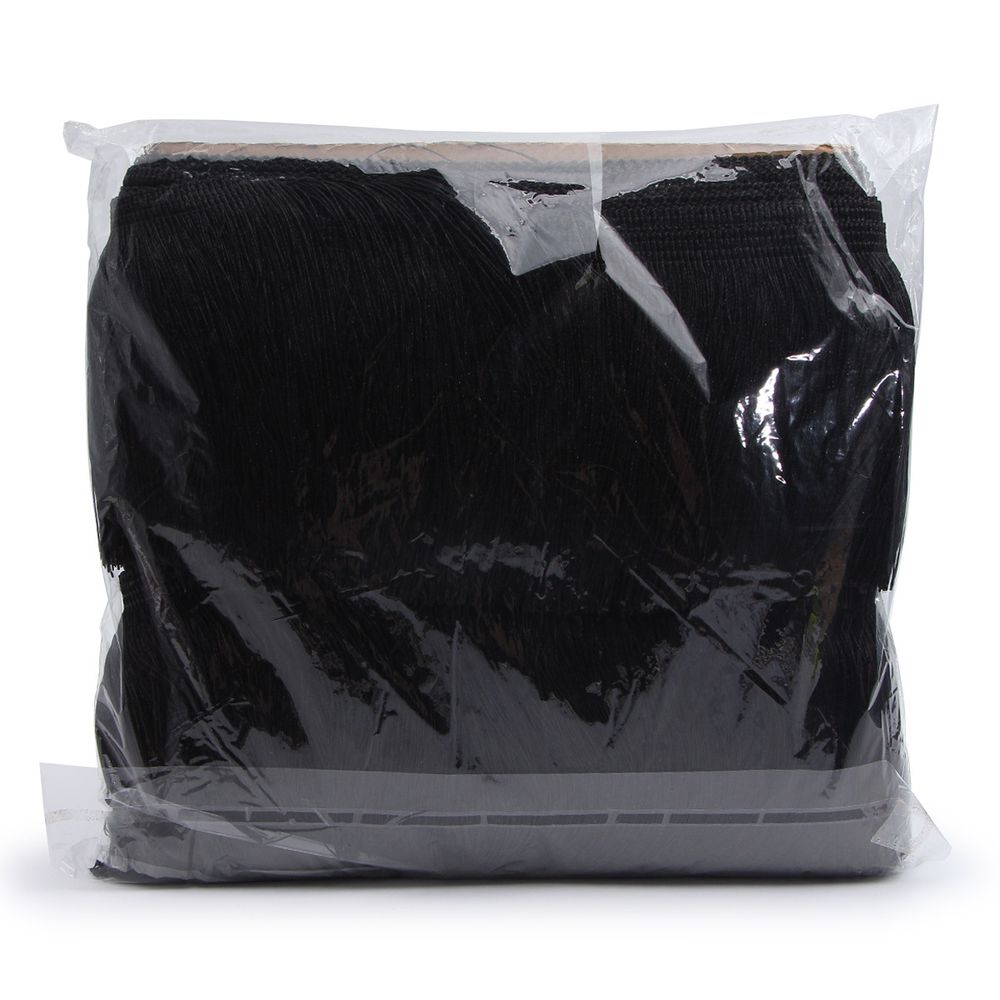 Бахрома отделочная широкая 120.0 мм / 25 метров, 580 черный