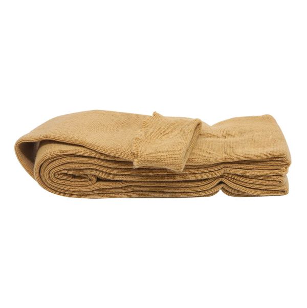 Манжеты трикотажные рукава 7.0 см / 3 метра, полушерсть тонкие 14кл. 1х1, 070 соломенный