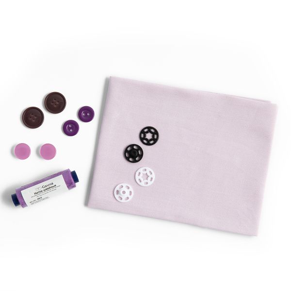 Швейный набор Школьный №1, 10 предметов, ШК-01 сиреневый, Gamma NSO-10