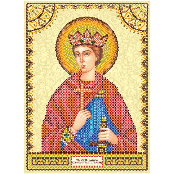 Рисунок для вышивания бисером Абрис Арт, Святой Эдуард 17х23см, ACK-116
