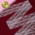 Кружево отделочное в стиле "трикотаж" 40 мм, 150-1, цв.03 св.розовый, 9.14м