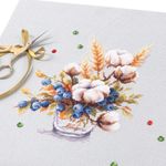 Набор для вышивания нитками Чудесная игла, Хлопок и черника, 18х23 см