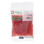 Бисер Astra&Craft 11/0 (2.1 мм), 200 г (10х20 г), цв. 109 оранжевый/прозрачный глянцевый