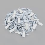 Крючок шубный PQ 45 мм, белый, PQ5209, 100 шт