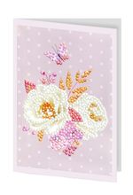 Алмазная (кристальная) мозаика Фрея, открытка Цветочное настроение, 14.8х10.5 см