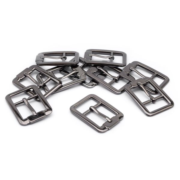 Пряжка ременная металл 20 мм, чер.никель, 10 шт