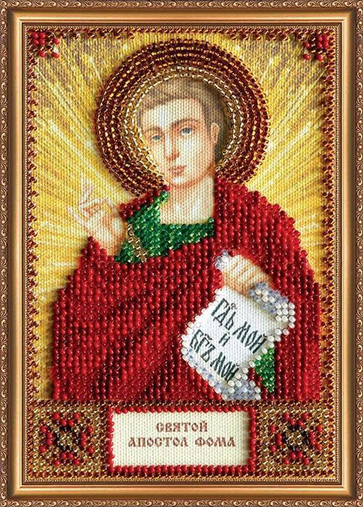 Набор для вышивания бисером Абрис Арт, Св. Фома 10х15 см