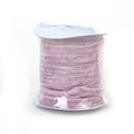 Лента бархатная (тесьма) 10.0 мм / 22.86±1 метров, арт.10VR73 нейлон цв.сиреневый