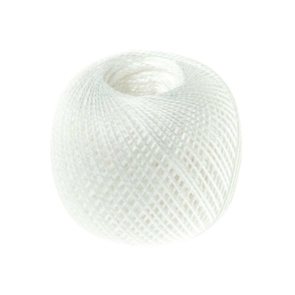 Пряжа ПНК им.Кирова Ирис / уп.20 мот. по 25 г, 150 м, 0101 белый