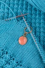 Кольца маркировочные металл, 6 шт, №01 с подвесками море, Gamma MKK-06