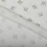 Футер 2-нитка начес 190 г/м², 100-100 см / 6 метров, N-ДЛ190-02, цв.бел/серый