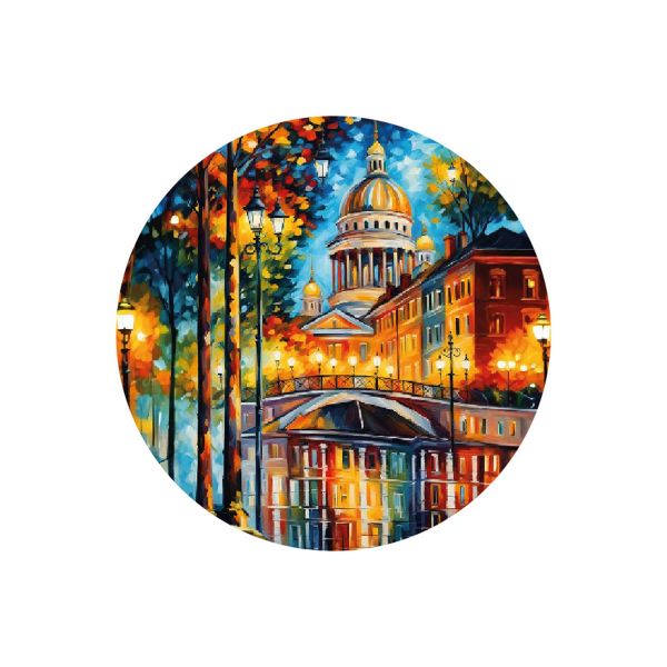 Игольница магнитная Осенний Петербург 25х3 мм, ИГ-2411, Hobby&Pro