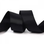 Лента репсовая (в рубчик) 38.0 мм цв. 030 черный уп.22.86м (±1м)