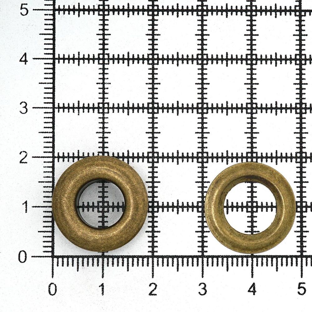 Люверсы металл ⌀_9.2 мм (внутр.), h6.32 мм (внутр.), №24, сталь, New Star, антик, уп≈1000 шт
