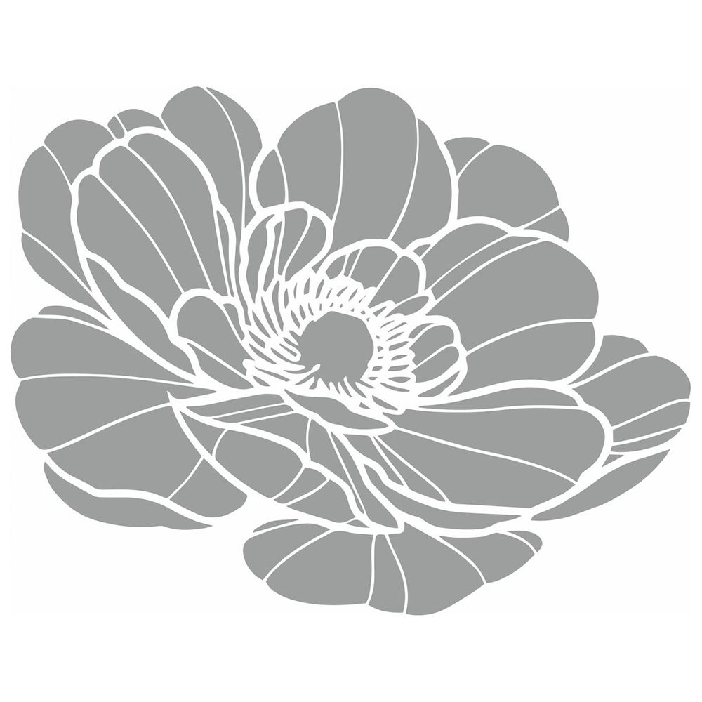 Термотрансфер №05, 1 шт, M-513 Цветок 11х8.5 см, Gamma