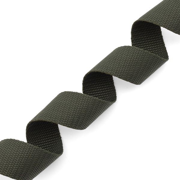 Стропа (ременная лента) 30 мм / 25 метров, толщ. 1.0 мм, [15.8 г/пог.м], 100% п/э, 32 хаки