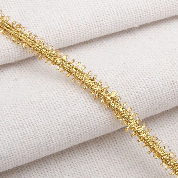 Тесьма отделочная металлизир. 4 мм / 30 метров, золото, С1433г7