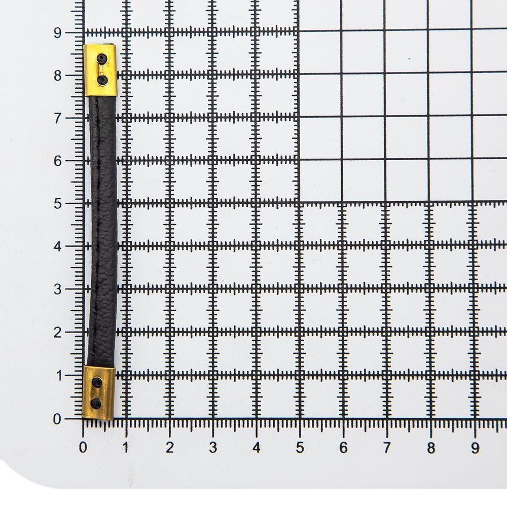 Вешалка для одежды 90х6 мм, из искусственной кожи, черный, упак. 20 шт