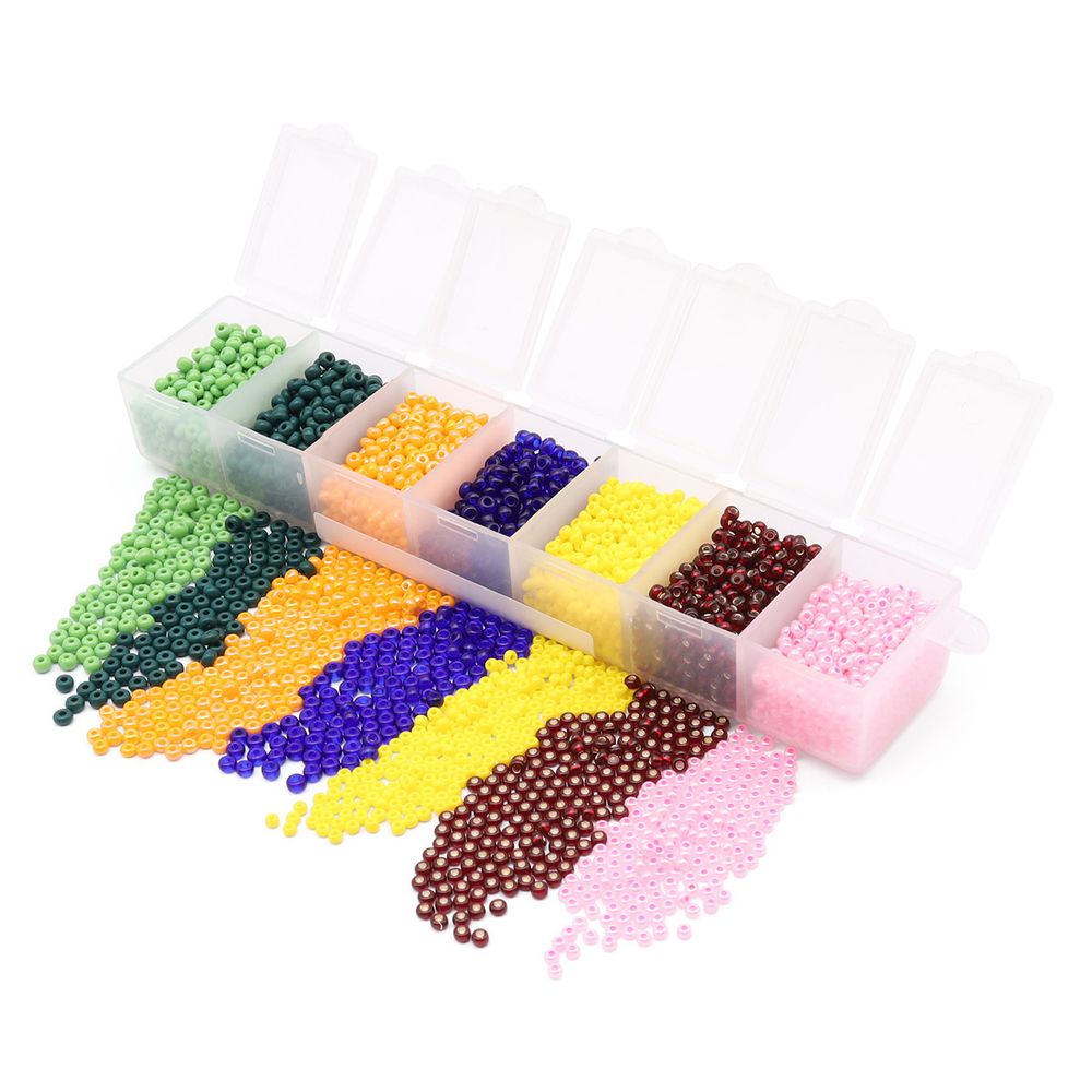 Набор бисера Preciosa, 7 цв. 90г (подвеска в подарок), А65