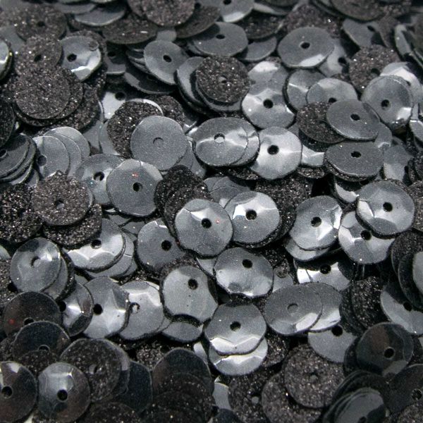 Пайетки Глиттер, 6мм, Astra&Craft, 10г (9602 черный), 10 шт