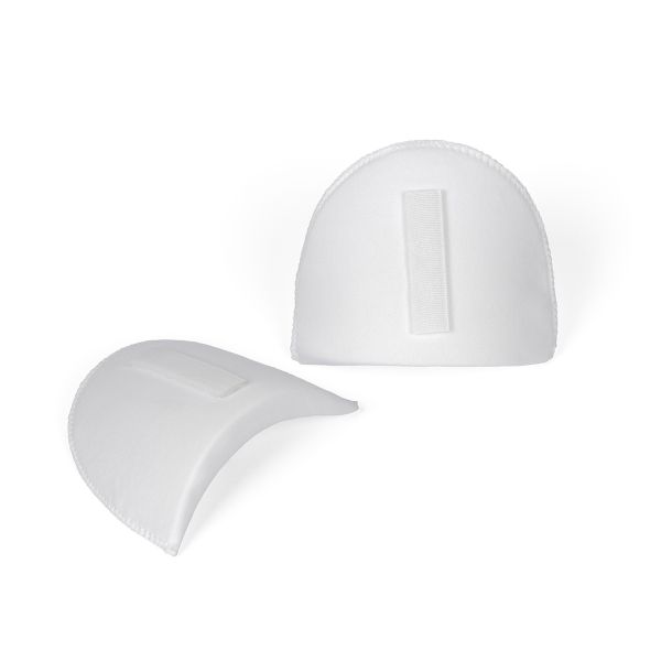 Плечевые накладки (подплечники) втачные на липучке 100х160х14 мм, 1 пара, VLN-14, №01 белый, Blitz VLN-14