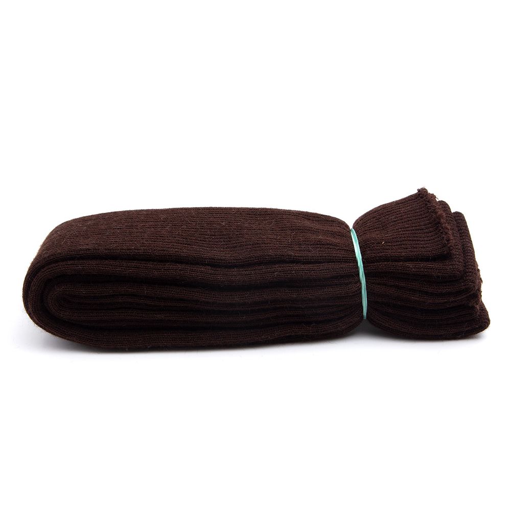 Манжеты трикотажные рукава 6.5 см / 3 метра, тонкие, 2х2, 729 коричневый