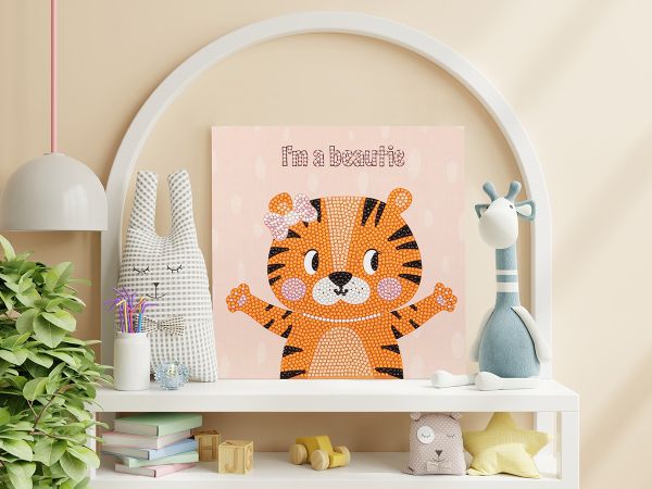 Алмазная (кристальная) мозаика Фрея, постер Я красотка, 20х20 см