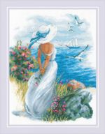 Набор для вышивания нитками Риолис, Анжелика 30х40 см