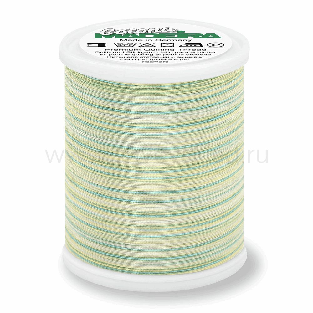 Нитки вышивальные хлопок Madeira Cotona №50, 1000 м, цв. 519, 9350, 5 катушек