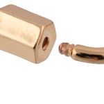 Замок карабин декоративный овал 12х18 мм, 5 шт, №02 золото, Zlatka FMK-V03