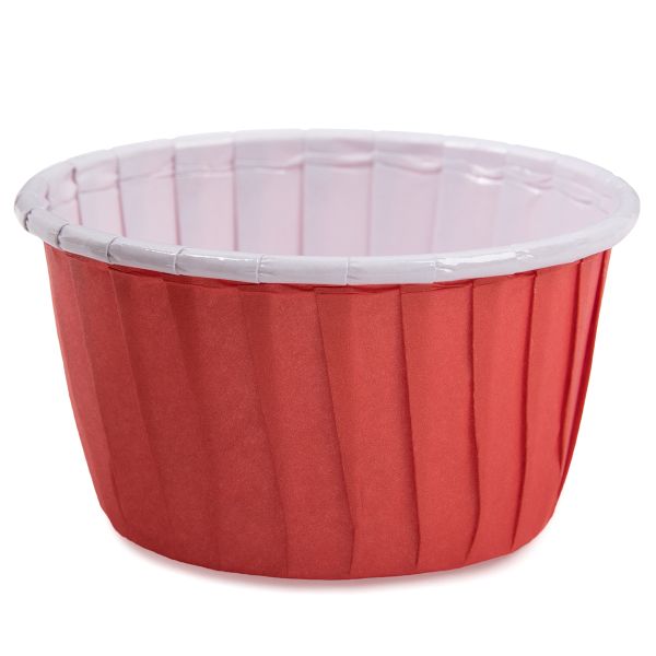 Формы для выпечки бумажные (усиленные с бортиком) 5 см, 5х3.9 см, 12 шт, №09 красный, S-Chief PPC-0010