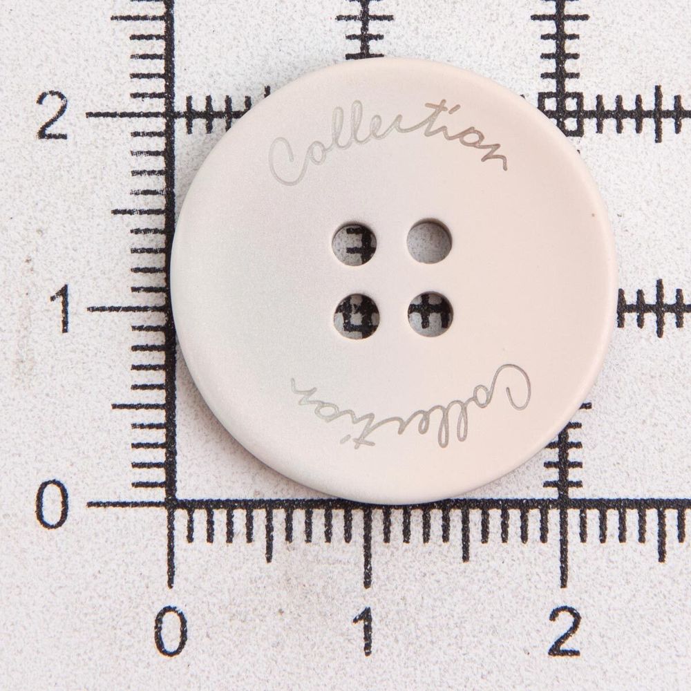 Пуговицы 4 прокола 36L (белый), 36 шт