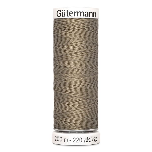 Нитки универсальные Gutermann Sew-all, 200м, 724 бледно серо-коричневый, 5 катушек