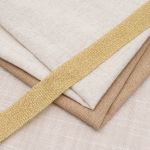 Тесьма трикотажная металлизированная 20 мм / 50 метров, золото