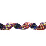 Лента (тесьма) жаккардовая 32.0 мм / 25±1 метров, рис. 8992 красный / желтый / синий / черный, С1853Г17