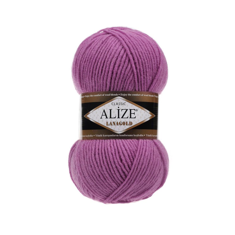 Пряжа Alize (Ализе) Lana Gold / уп.5 мот. по 100 г, 240 м, 440 тёмно-сухая роза