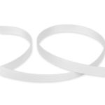 Лента репсовая (в рубчик) 6.0 мм / 45.5 метра, 002 гр. белый, Gamma GR-06