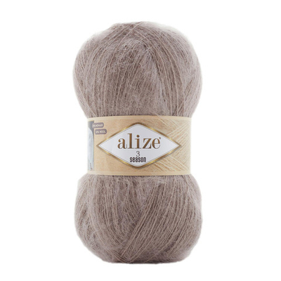 Пряжа Alize (Ализе) 3 Season / уп.5 мот. по 100 г, 500 м, 541 светло-коричневый