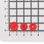 Кнопка рубашечная ⌀12,5/10мм пластик (≈1000 шт) New Star (162 красный)