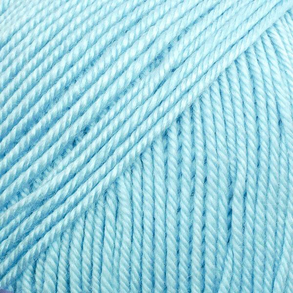 Пряжа Люблю вязать Зефир / уп.3 мот. по 100 г, 295 м, 507 голубой