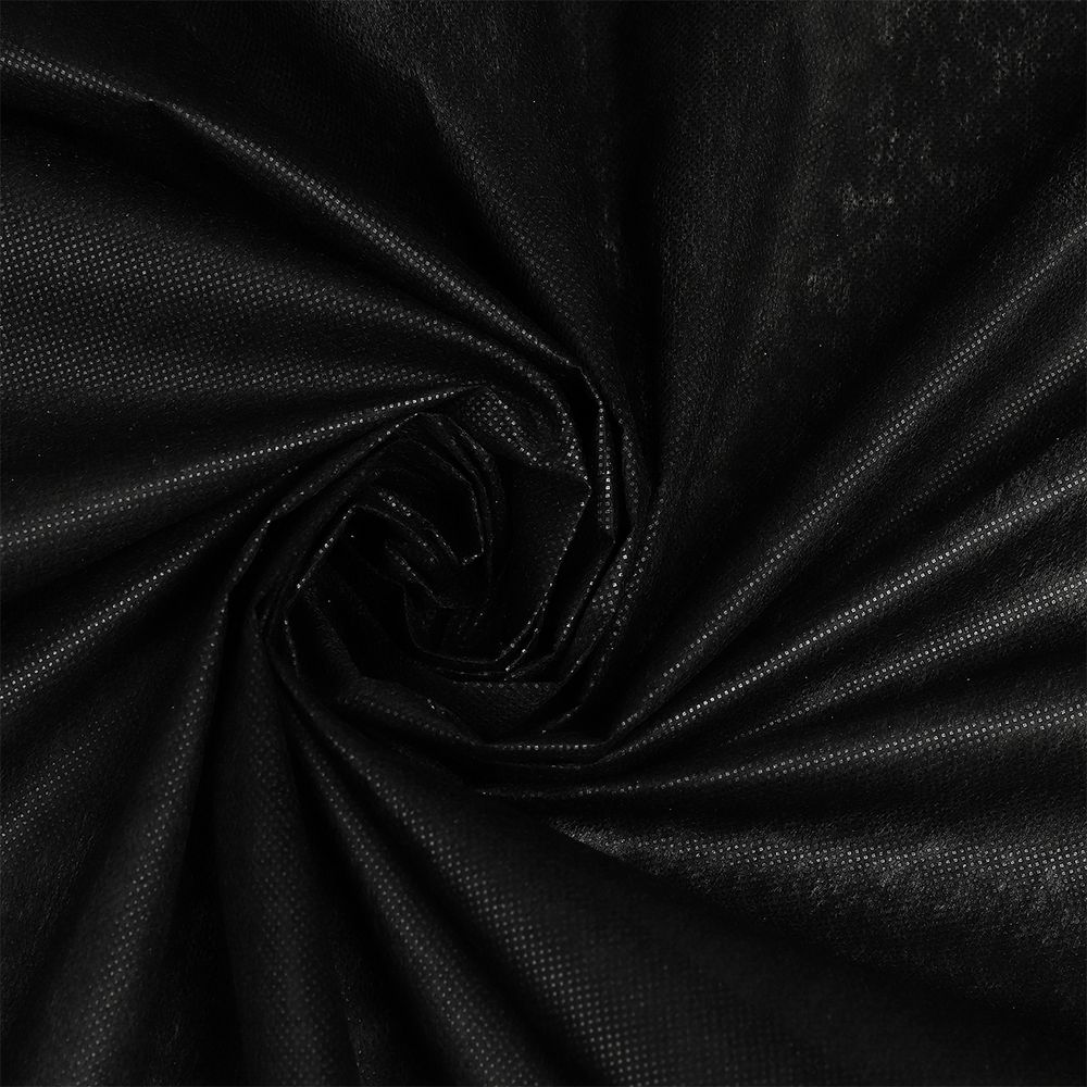 Флизелин клеевой точечный 35 г/м², цв.черный, шир.90см, 100м