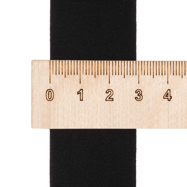 Резинка бельевая (окантовочная) 30.0 мм / 50 метров, тканая, черный, 124030/1