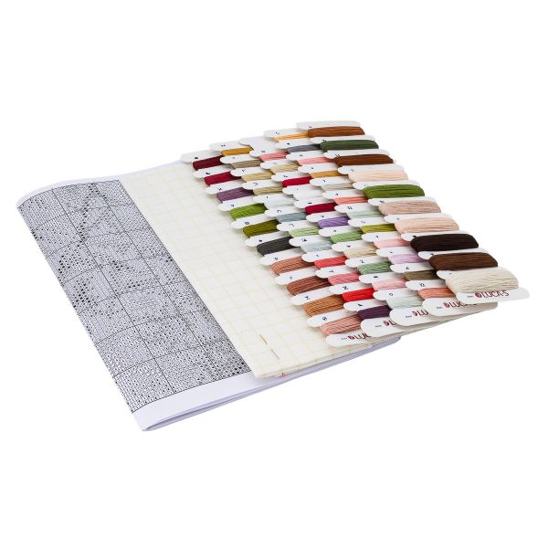 Набор для вышивания нитками Luca-S B549, Девушка с розами, 28х35,5см