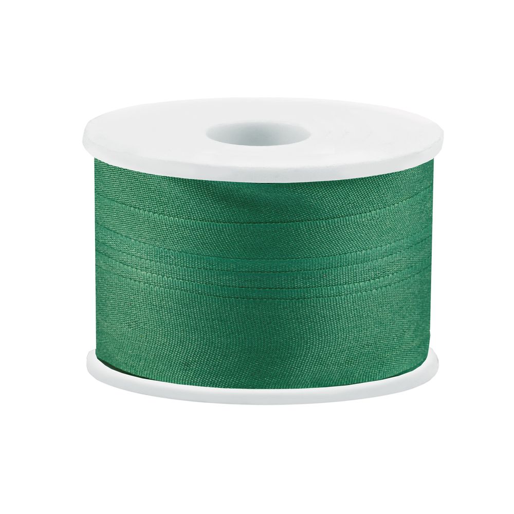 Лента (тесьма) шелковая 13.0 мм / 45.5±0.5 метров, №194 зеленый, Gamma SR-13